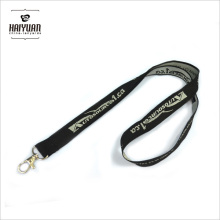 Custom Promotional Woven Polyester Neck Lanyard with Metal Clip